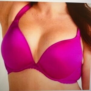 NWT JOYSPUN Pink Plunge Bra Full Figure underwire Lace 38DDD, 46DD, 46 DDD